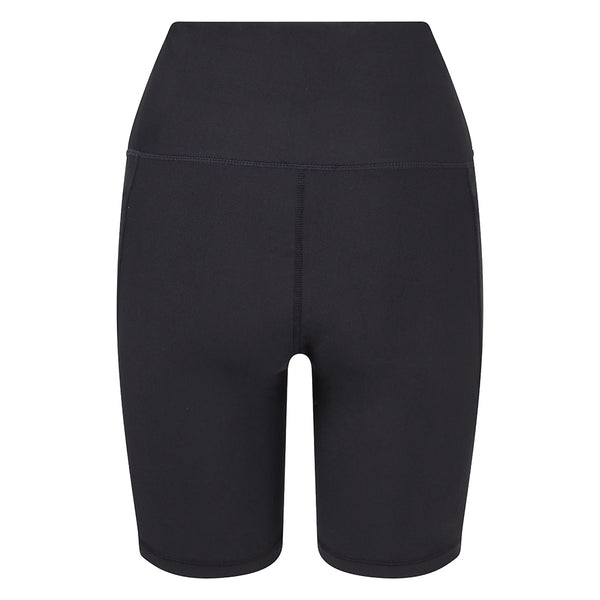 Supportive, functional and comfortable.  Our shorts feature:  High waisted fit.  Mid thigh leg.  Two side pockets.  Four way stretch and sweat wicking fabric.  Each pair of shorts have been made from 8 recycled plastic bottles in a certified factory.