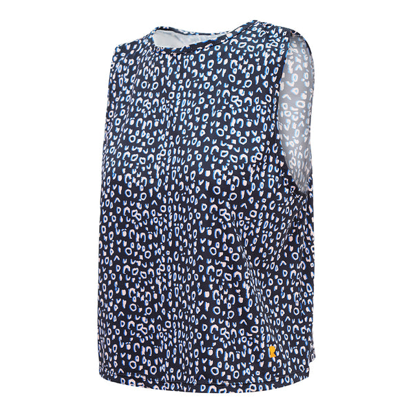 Our stylish Swing Vest features:  Lightweight and sweat wicking fabric.  Loose fit, sits on the hip.  Each vest has been made from 6 recycled plastic bottles in a certified factory.