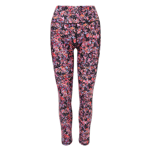 Supportive, functional and comfortable, our leggings feature:  High waisted fit.  Full leg length.  Two side pockets.  Four way stretch and sweat wicking fabric.  Each pair of leggings have been made from 18 recycled plastic bottles in a certified factory.