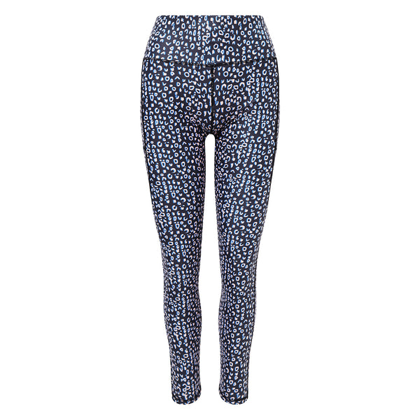 Supportive, functional and comfortable, our leggings feature:  High waisted fit.  Full leg length.  Two side pockets.  Four way stretch and sweat wicking fabric.  Each pair of leggings have been made from 18 recycled plastic bottles in a certified factory.