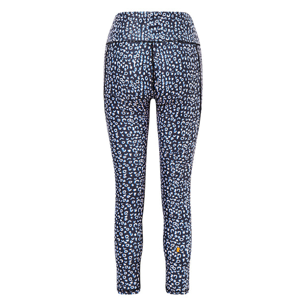 Supportive, functional and comfortable, our leggings feature:  High waisted fit.  Full leg length.  Two side pockets.  Four way stretch and sweat wicking fabric.  Each pair of leggings have been made from 18 recycled plastic bottles in a certified factory.