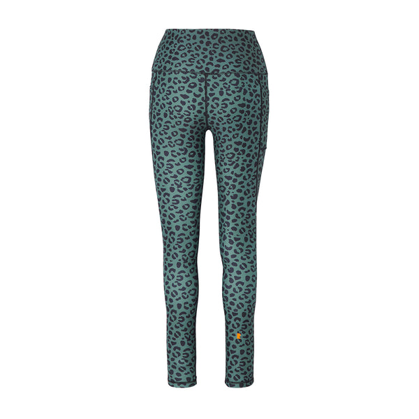 Supportive, functional and comfortable, our leggings feature:  High waisted fit.  Full leg length.  Two side pockets.  Four way stretch and sweat wicking fabric.  Each pair of leggings have been made from 18 recycled plastic bottles in a certified factory.